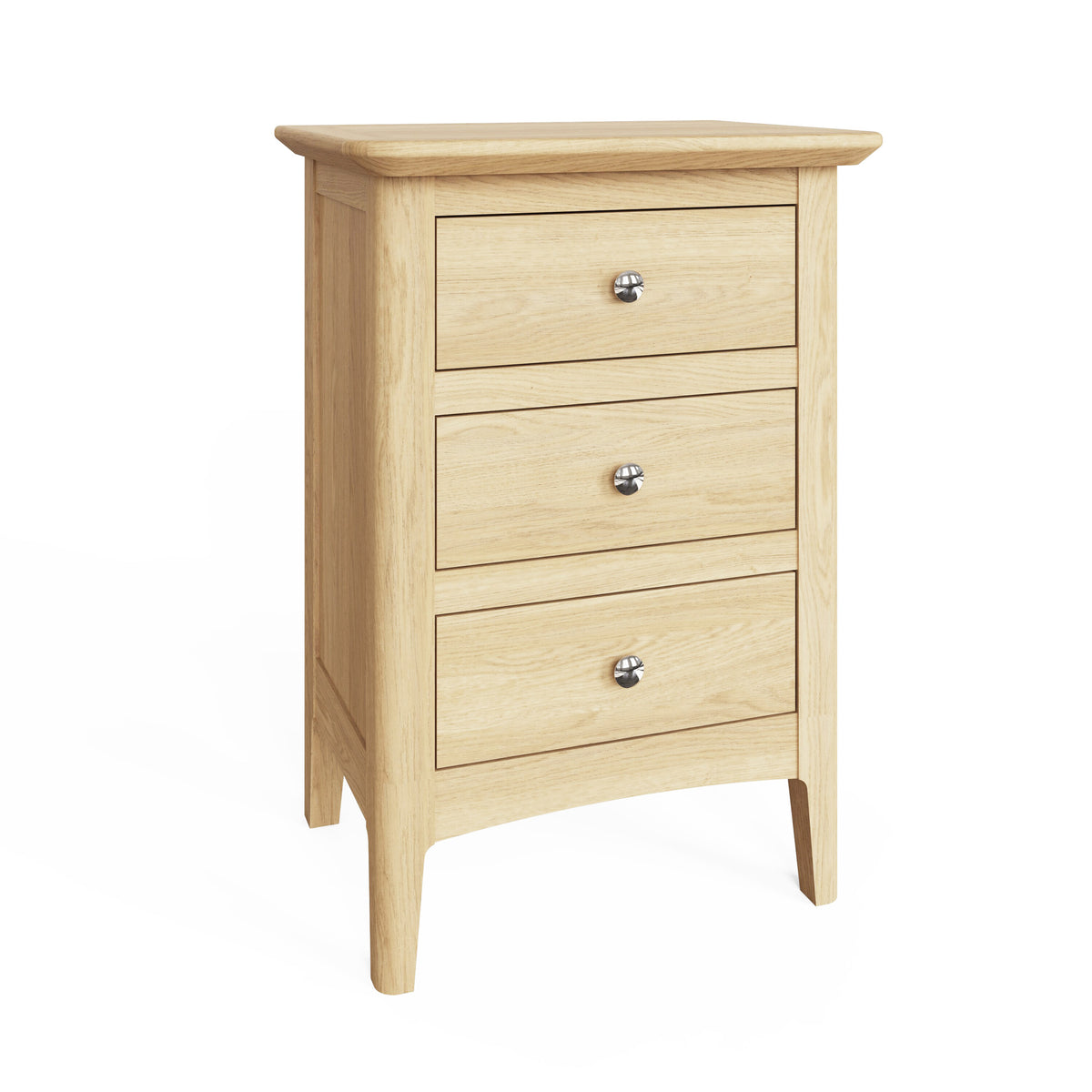 Newark Ash 3 Drawer Bedside