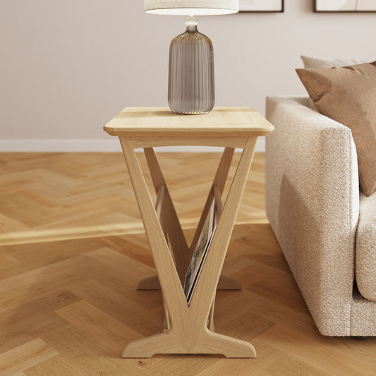 Hudson Ash Magazine Rack Table
