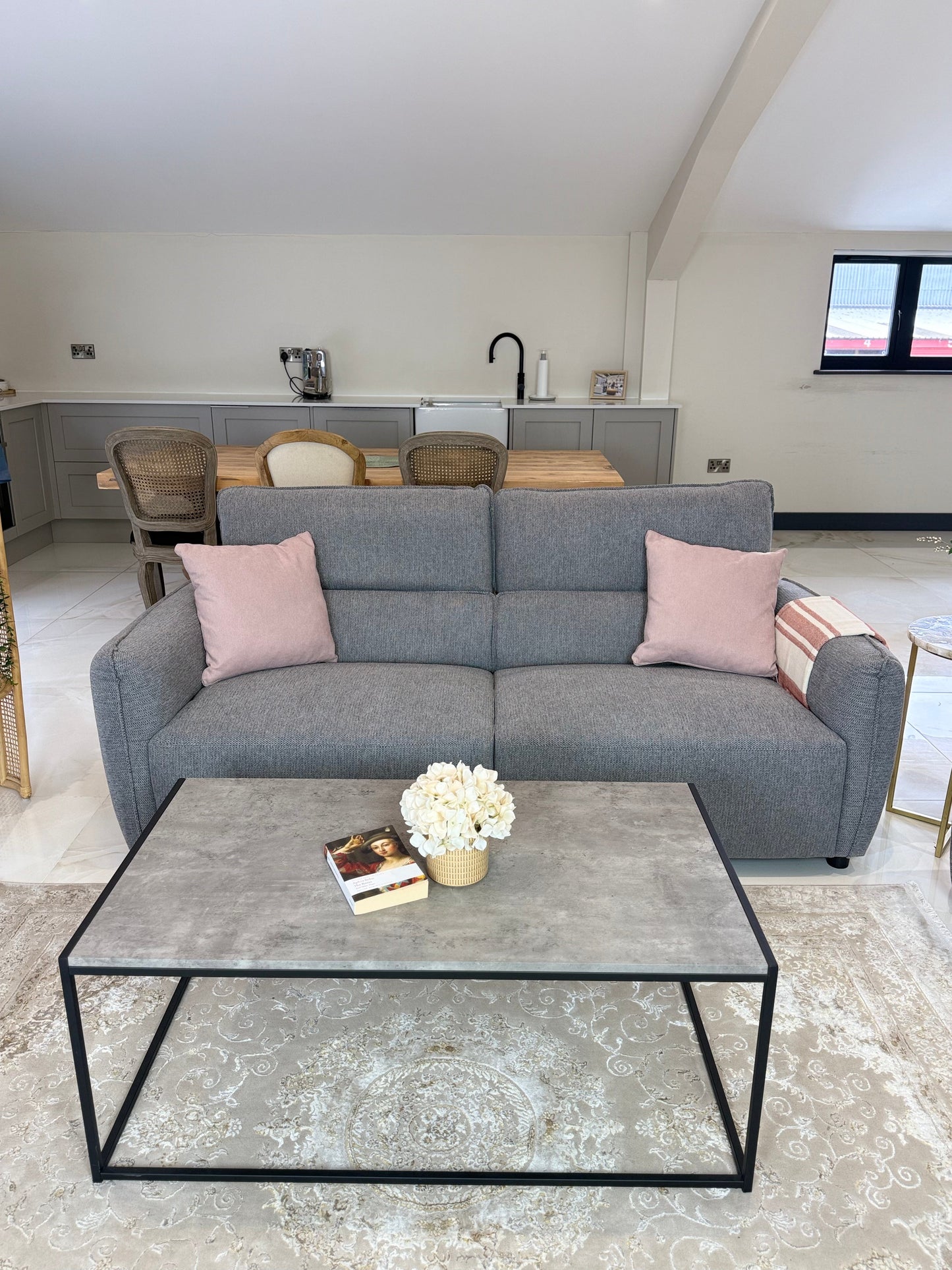 Ascot Sofa Grey 3+2 Set