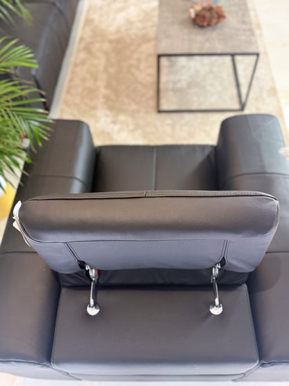 Richmond Electric Recliner Sofa Black Armchair