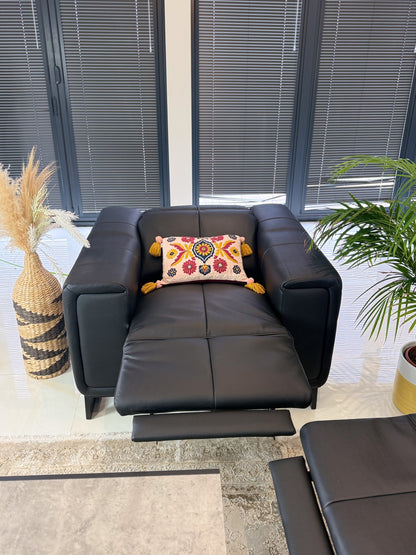 Richmond Electric Recliner Sofa Black Armchair