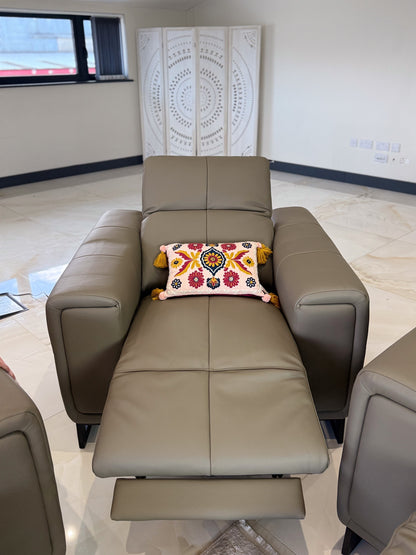 Richmond Electric Recliner Sofa Grey Armchair