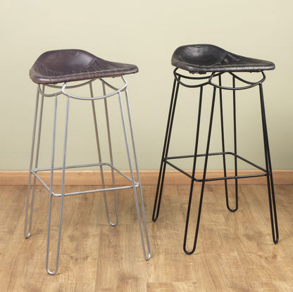 Artisan Breakfast Bar Stool Genuine Leather