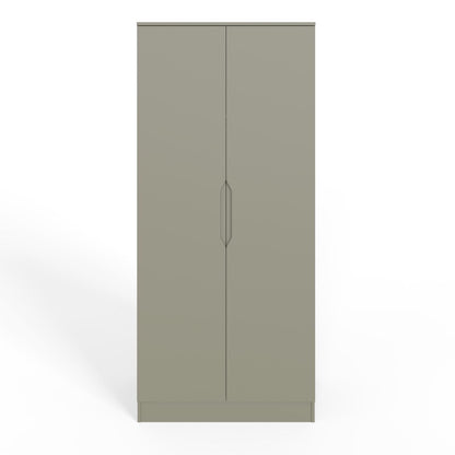 Luno 2 Door Double Wardrobe - Ash Green