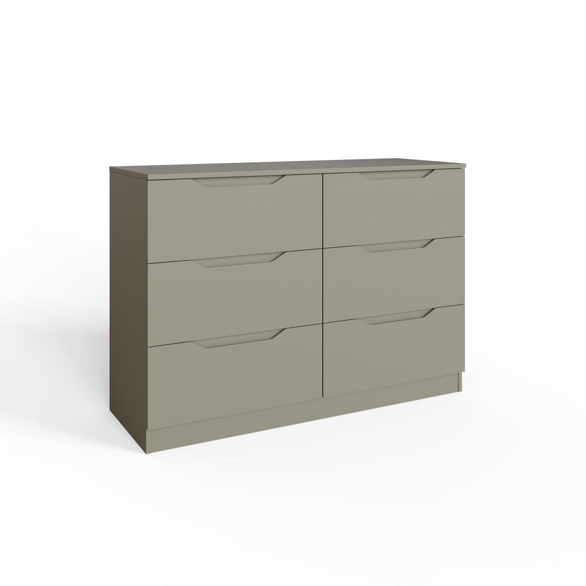Luno 6 Drawer Chest Of Drawers - Ash Green