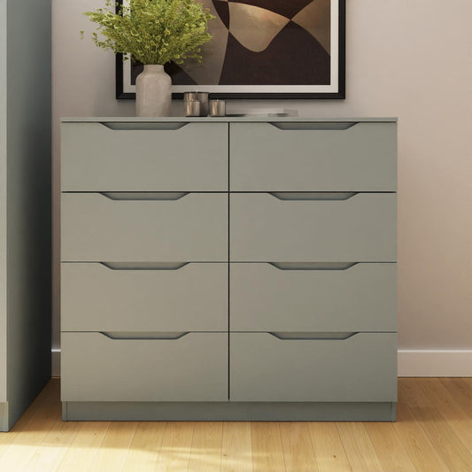Luno 8 Drawer Chest Of Drawers - Ash Green