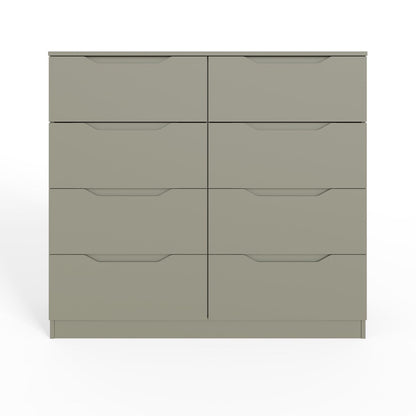 Luno 8 Drawer Chest Of Drawers - Ash Green
