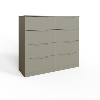 Luno 8 Drawer Chest Of Drawers - Ash Green
