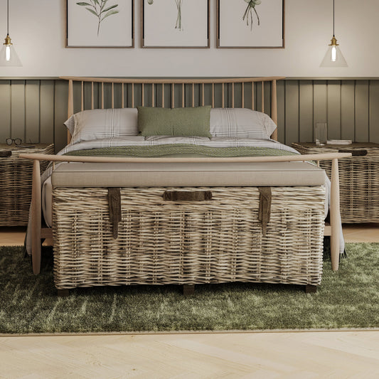 Maya Handmade Kubu Rattan Storage Bench