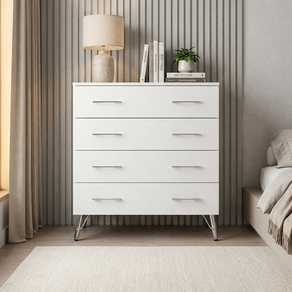 Maldon White 4 Drawer Chest Of Drawers