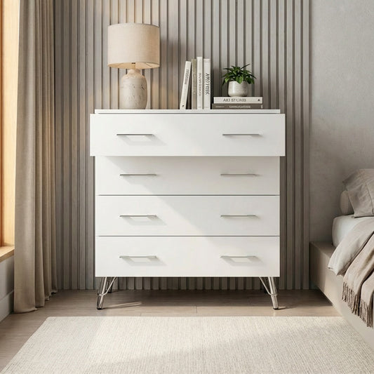 Maldon White 4 Drawer Chest Of Drawers