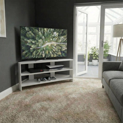 Corner TV Unit - Matt White