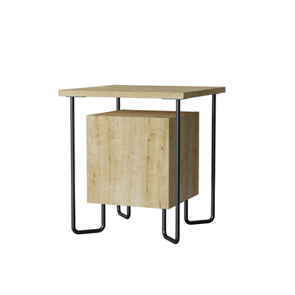 Acres Modern Bedside Table Oak 40cm Wide
