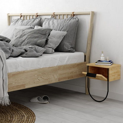 Norfolk Modern Bedside Table Oak 33cm Wide
