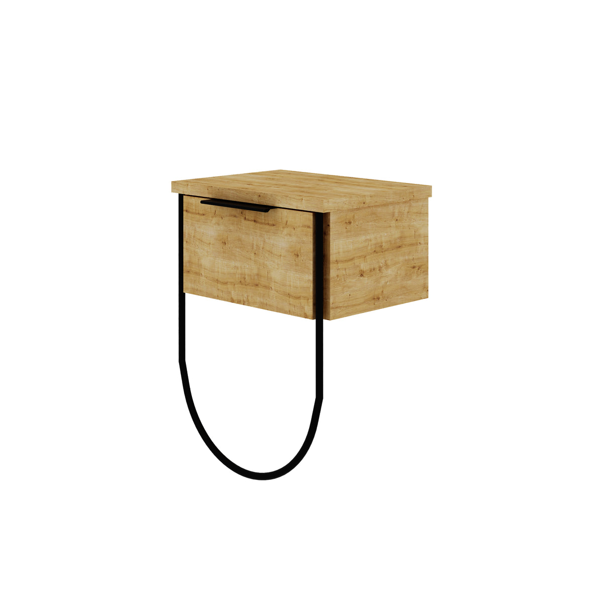 Norfolk Modern Bedside Table Oak 33cm Wide