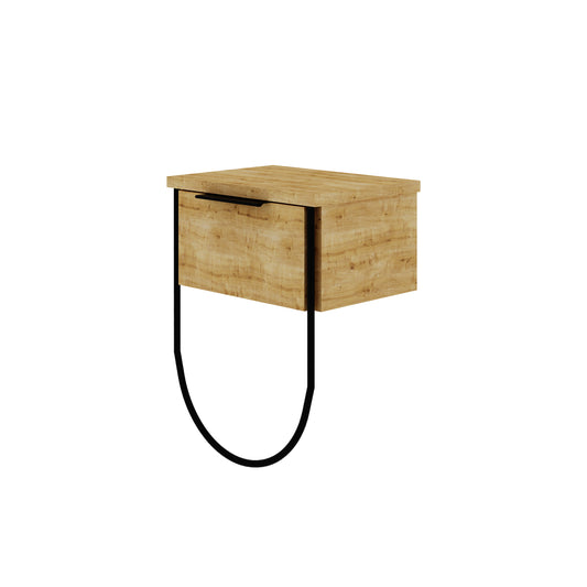 Norfolk Modern Bedside Table Oak 33cm Wide