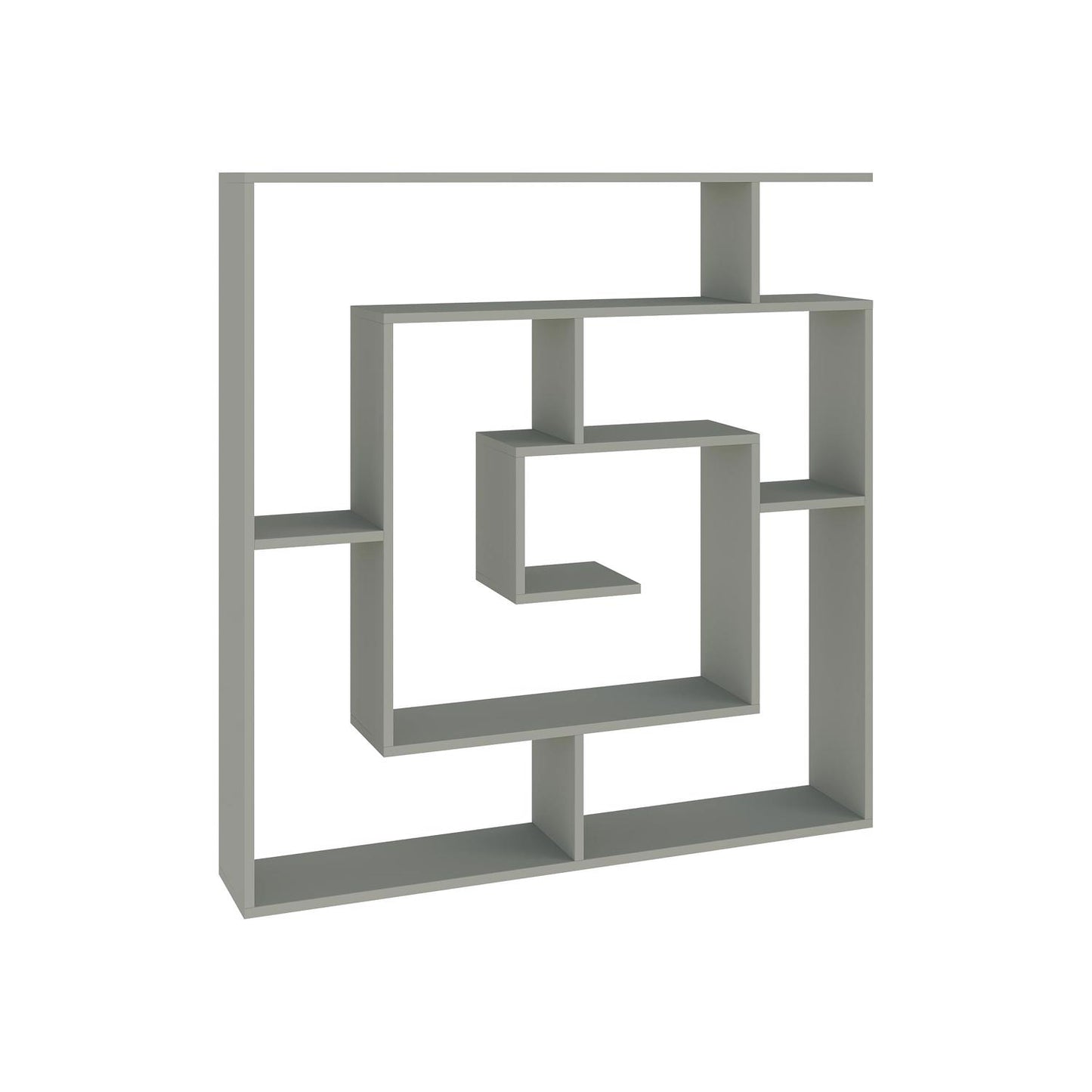 Labirent Modern Bookcase Display Unit Ash Green 129cm High