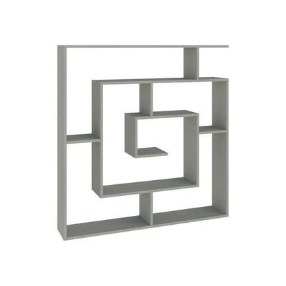 Labirent Modern Bookcase Display Unit Ash Green 129cm High