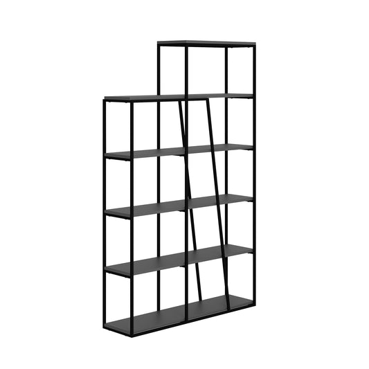 Pal Modern Bookcase Display Unit Anthracite Grey Tall 178cm