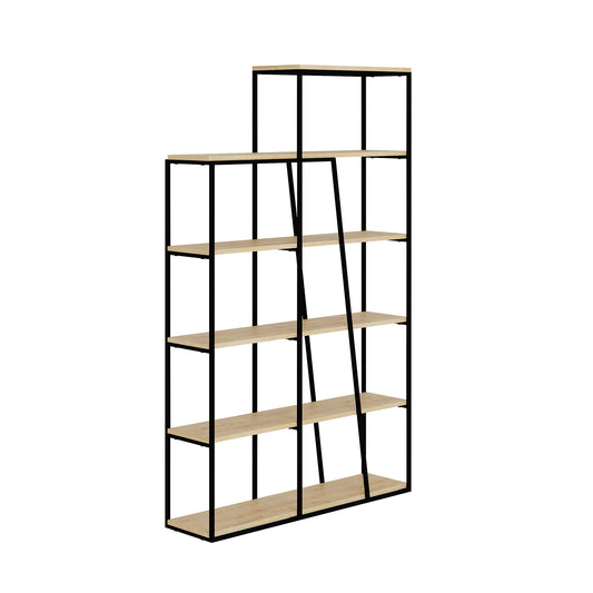 Pal Modern Bookcase Display Unit Natural Oak Effect Tall 178cm