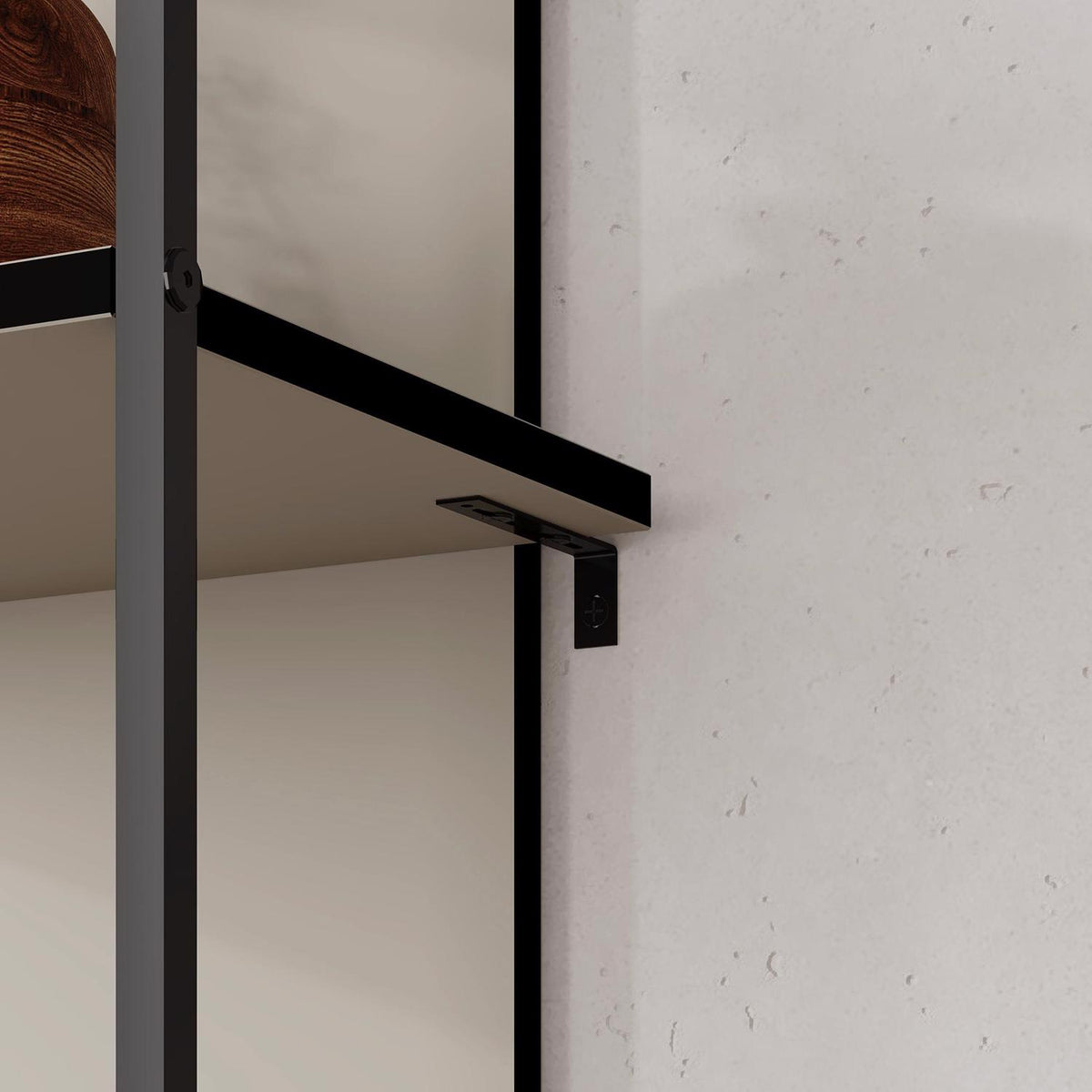 Archy Modern Bookcase 5-Tier Wall Mounted Shelf Sandstone 180 cm