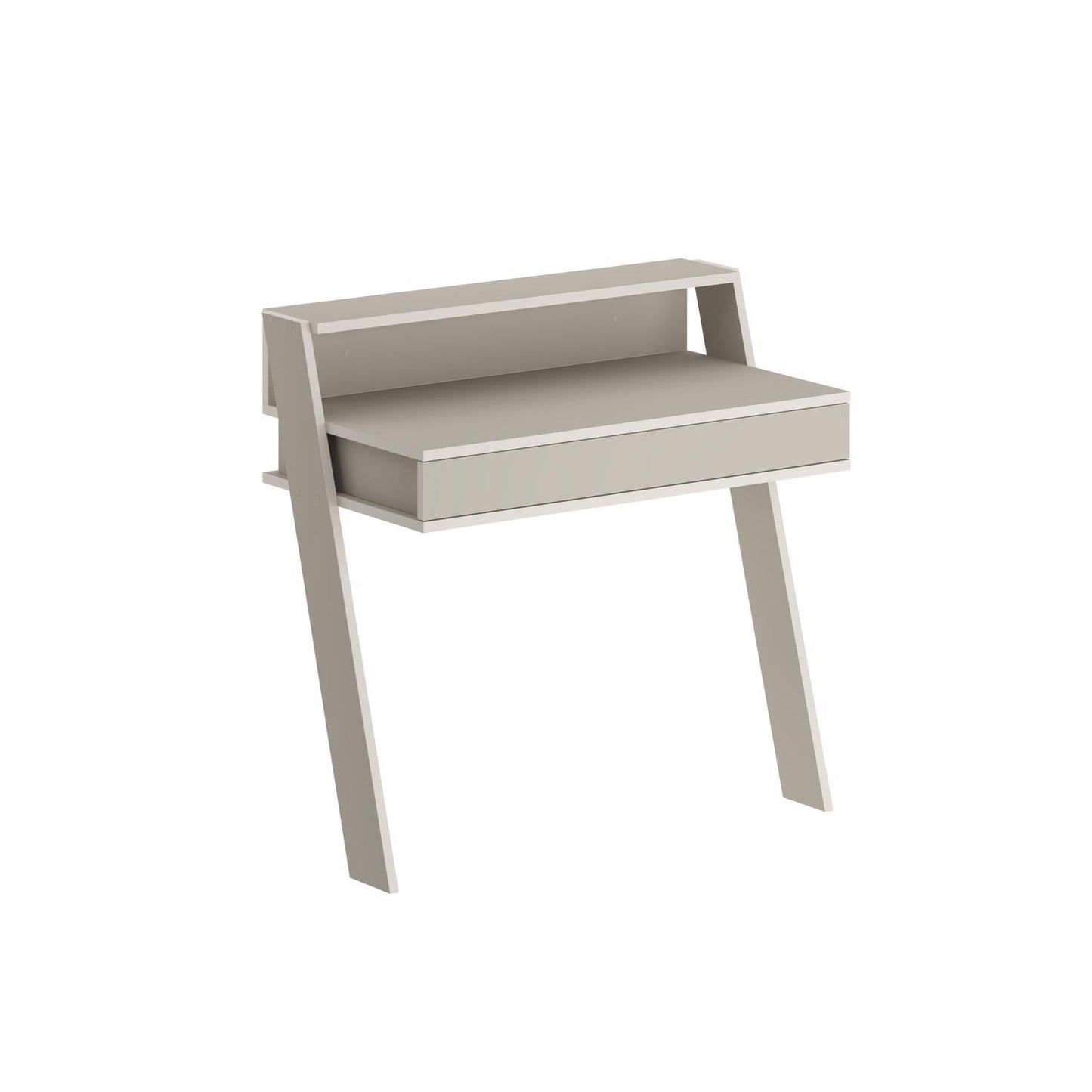 Cowork Modern Desk Sandstone Wall Mounted With Drawer 94cm Wide