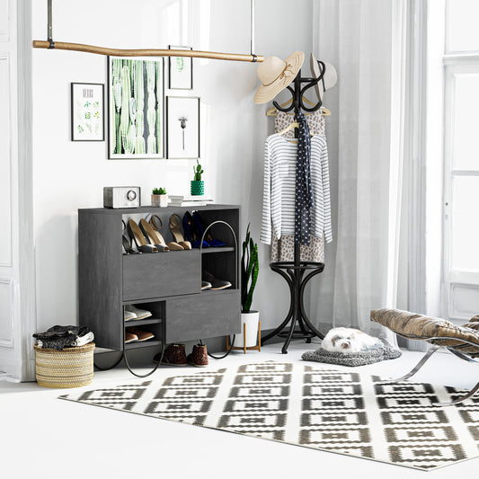 Norfolk Shoe Cabinet Retro Grey