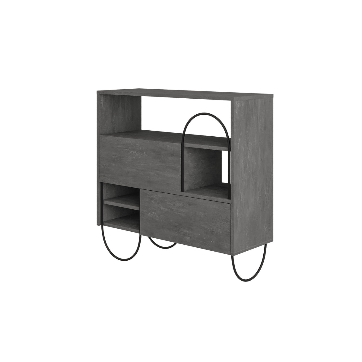 Norfolk Shoe Cabinet Retro Grey