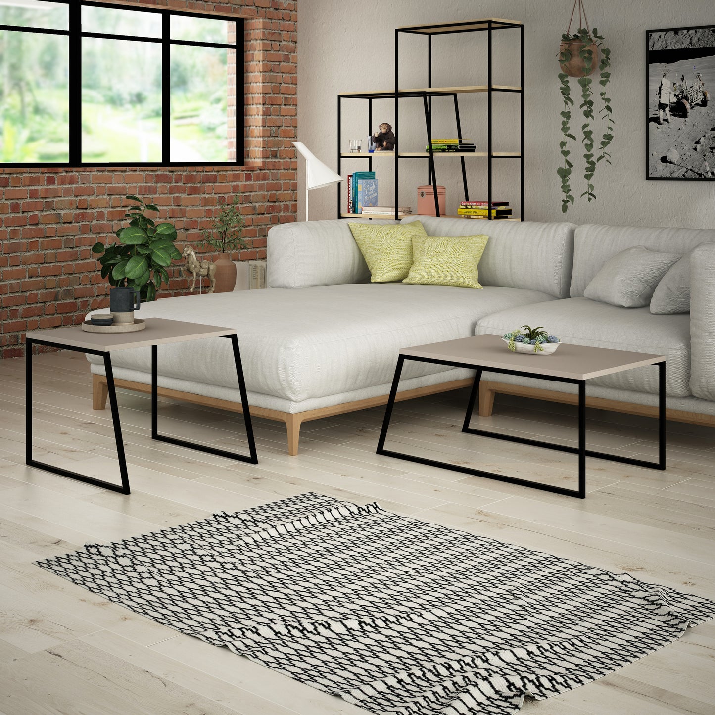 Pal Modern Coffee Table Mocha Grey