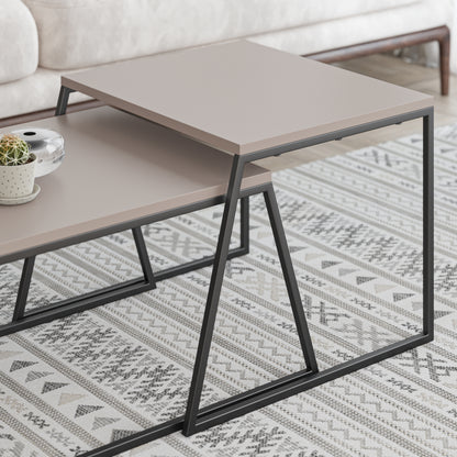 Pal Modern Coffee Table Mocha Grey