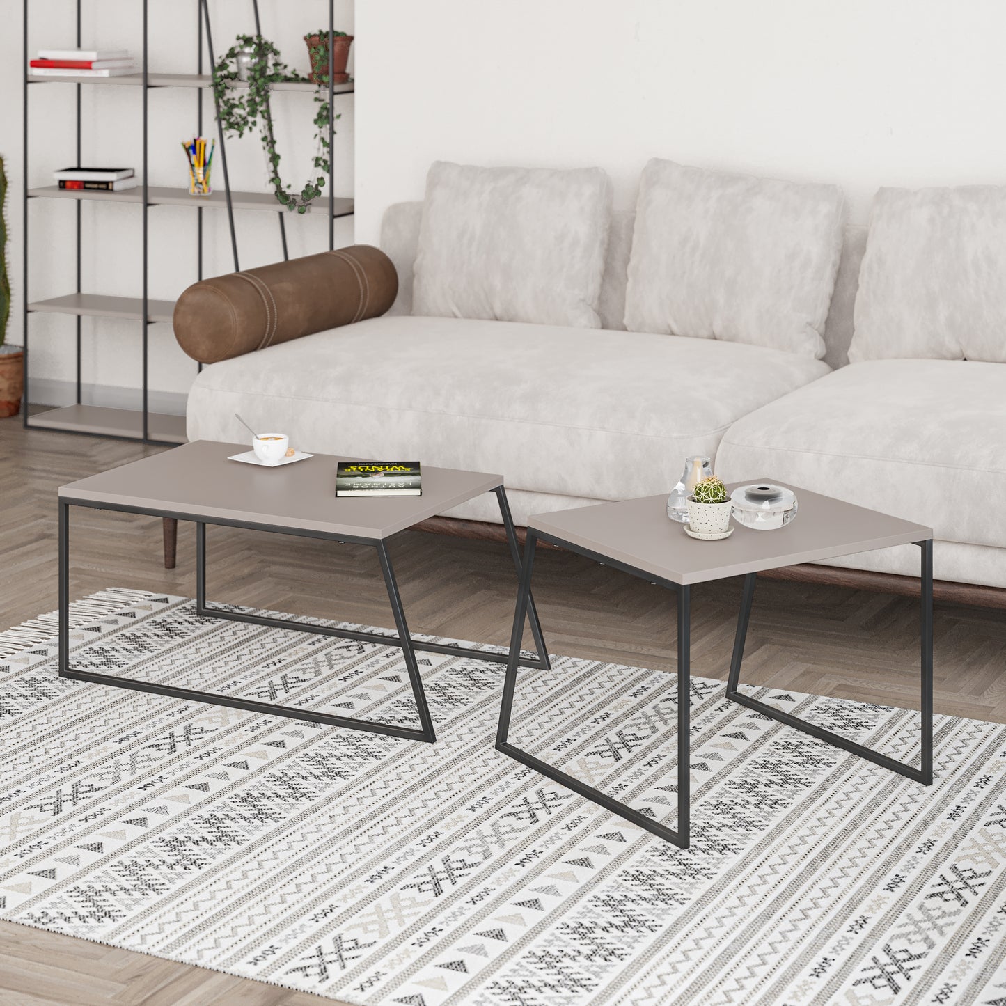 Pal Modern Coffee Table Mocha Grey