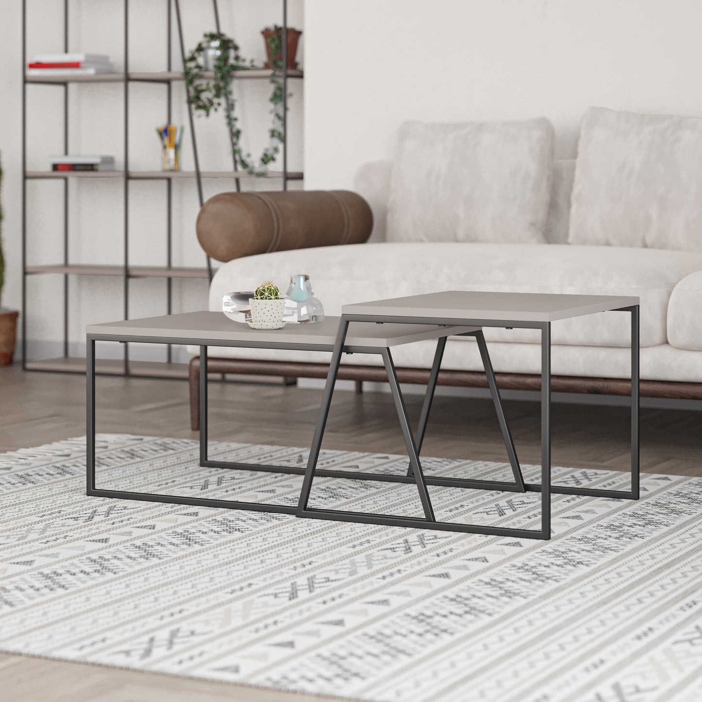 Pal Modern Coffee Table Mocha Grey