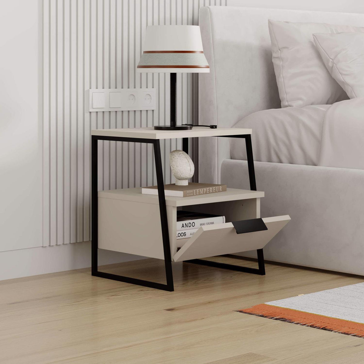 Pal Modern Nightstand Sandstone