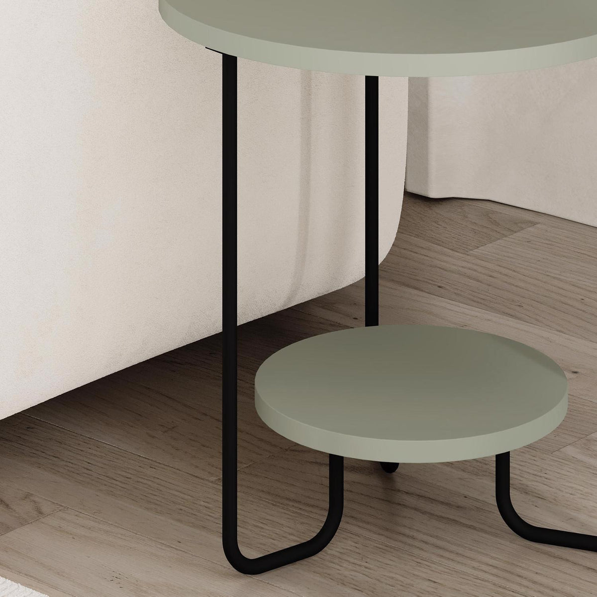 Corro Modern Side End Table Ash Green