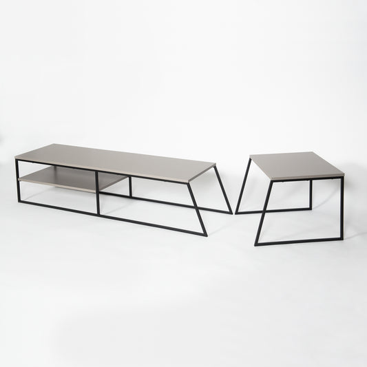 Pal Modern TV Unit Multimedia Centre Stand With Storage Mocha Grey 163cm