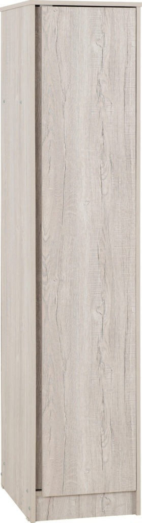 Malvern 1 Door Wardrobe – Urban Snow Finish