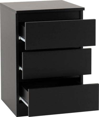 Malvern 3 Drawer Bedside – Multiple Finishes