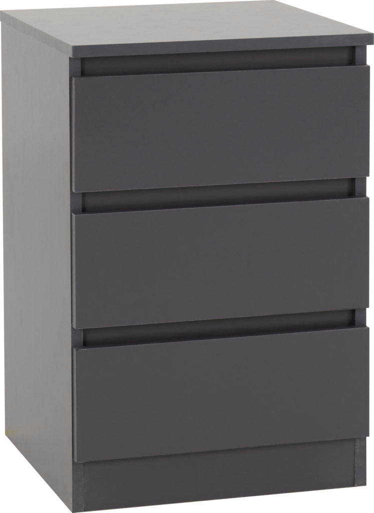Malvern 3 Drawer Bedside – Multiple Finishes