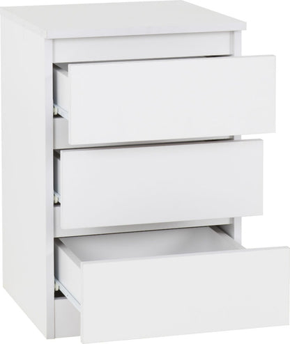 Malvern 3 Drawer Bedside – Multiple Finishes