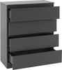 Grey / 4 Drawer