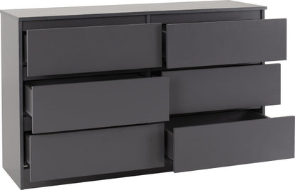 Malvern 6 Drawer Chest - Multiple Finishes