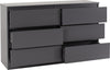 Grey / 6 Drawer