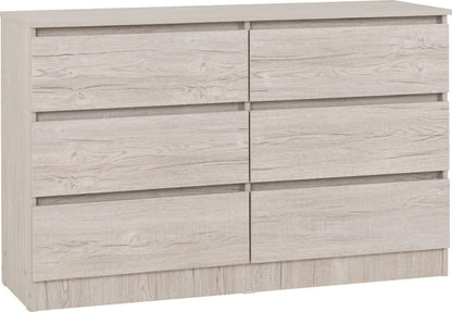 Malvern 6 Drawer Chest - Multiple Finishes