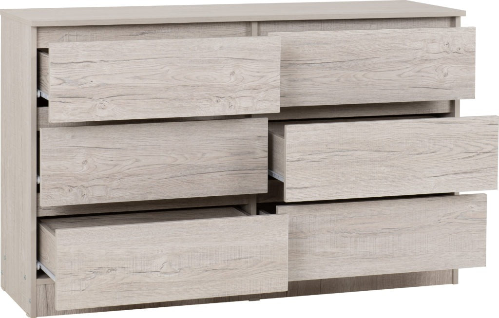Malvern 6 Drawer Chest - Multiple Finishes