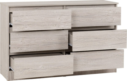 Malvern 6 Drawer Chest - Multiple Finishes