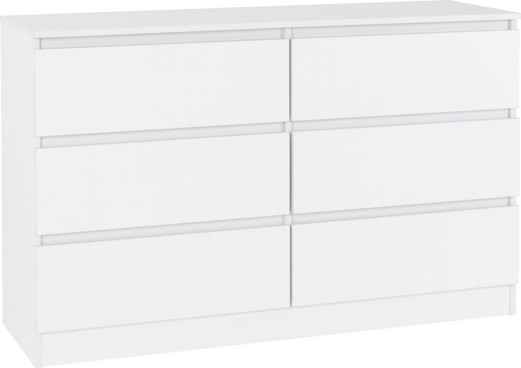 Malvern 6 Drawer Chest - Multiple Finishes