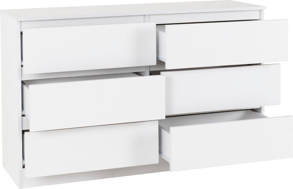 Malvern 6 Drawer Chest - Multiple Finishes