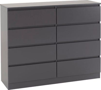Malvern 8 Drawer Chest - Multiple Finishes