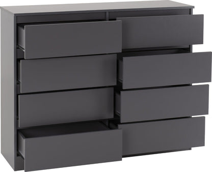 Malvern 8 Drawer Chest - Multiple Finishes