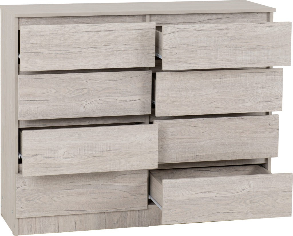 Malvern 8 Drawer Chest - Multiple Finishes